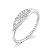 Platinum and white stone
